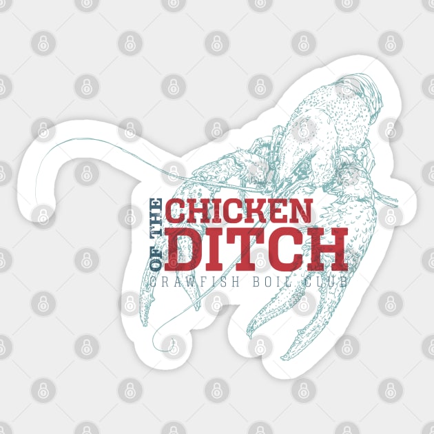 Crawfish Boil | Chicken of the Ditch Retro Vintage | Crawfish Festival | Louisiana Boil Sticker by SW-Longwave